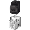 Фотосумка  "Samoa DF20", 6.5 x 4.5 x 11.5 см, черный, Samsonite     [OhF] (H-28235)