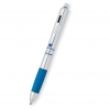 Многофункциональная ручка Franklin Covey Hinsdale,  цвет: серебристый, хромированная отделка, синие  детали, в упаковке b2b (FC0090-3)