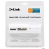 Концентратор USB D-Link DUB-1342/A1A Компактный концентратор с 3 портами USB 3.0 и кардридером
