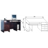 M-205 Стол компьютерный (махагон)  РОССИЯ  (1ч)