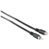 Кабель RCA "тюльпан" (m-f) удлинительный, 2.5 м, *, черный, Hama     [ObA] (H-43223)