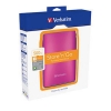 (53010) HDD портативный накопитель Вербатим Store'n'Go Neon Colour USB 2.0, 500GB 2.5", розовый (HDD-500GB/VER2.5SnGP)
