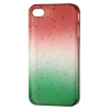 Футляр Drop для Apple iPhone 4/4S, конструктивный доступ ко всем кнопкам, пластик, красный/зеленый, Hama     [ObG] (H-115360)
