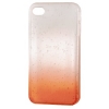 Футляр Drop для Apple iPhone 4/4S, конструктивный доступ ко всем кнопкам, пластик, прозрачный/оранжевый, Hama     [ObG] (H-115361)