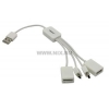 Orient <UH135> USB2.0 Hub 1 port + mini-B + micro-B + microSD/M2 Card Reader