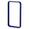 Рамка защитная Edge Protector для Apple iPhone 4/4S, сохраняет доступ ко всем кнопкам, пластик, черный/синий, Hama     [ObG] (H-106766)