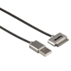 Зарядное устройство/кабель данных Aluline для Apple iPhone/iPod/iPAD, 0.5 м, серый/черный, Hama     [ObM] (H-80850)