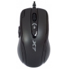 Мышь A4 F6 черный оптическая (3000dpi) USB игровая (9but)