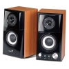 Колонки Genius SP-HF500A Wooden case, 14W деревянные, черный и дерево