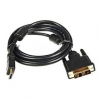 Кабель DVI-D- HDMI  24M/19M   1.8м, позолоченные контакты, ферритовые кольца (HDMI-19M-DVI-D-1.8m)