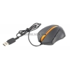 A4-Tech Mouse <D-310-3 Black+Orange> (RTL)  USB 3btn+Roll