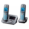 Р/Телефон Dect Panasonic KX-TG6622RUM (серый металлик, 2 трубки с резервным питанием, автоответчик)