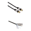 Патч-корд 8p8c (RJ45) (m-m), CAT6, 1.5 м, штекеры в алюминиевом корпусе, черный, Hama     [ObE] (H-83130)