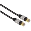 Патч-корд 8p8c (RJ45) (m-m), CAT6, 3.0 м, штекеры в алюминиевом корпусе, черный, Hama     [ObE] (H-83131)