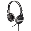 Наушники с микрофоном HS-502, стерео, полноразмерные, оголовье, регулировка громкости, черный, Hama     [OhC] (H-51688)