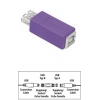Адаптер удлинительный USB A-B (f-f), для соединения двух USB кабелей, фиолетовый, Hama     [ObC] (H-45029)