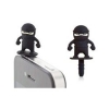(LF11075-BK) Колпачок для отверстия 3.5мм Bone Ninja Ear Cap для iPhone, черный (B-CAP/NBK)