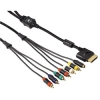 Кабель VGA - AV + адаптер 2хRCA - 3.5 мм Jack stereo, для Xbox 360 Elite, Dolbi 5.1, позолоченные контакты, 3.0 м, черный, Hama     [OxO] (H-39909)