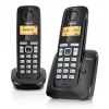 Р/Телефон Dect Gigaset A220 Duo черный (труб. в компл.:2шт) АОН