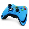 Геймпад Microsoft Xbox 360 хромированный Wireless blue (43G-00024)