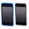 Набор чехлов Sport Case для  iPod touch 4G, 2 шт., силикон, прозрачный/голубой, Hama     [ObM] (H-13292)