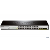 Коммутатор D-Link DES-1100-26/A1A Настраиваемый коммутатор EasySmart с 24 портами 10/100Base-TX и 2 комбо-портами 100/1000BASE-T/ 1000BASE-X SFP