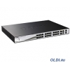 Коммутатор D-Link Switch DGS-1210-28P   WebSmart коммутатор с 2 портами 10/100/1000Base-T + 4 комбо-портами 1000Base-T/Mini GBIC (SFP), функцией PoE