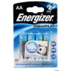 Батарейки Energizer e490  Maximum (AA) 4БЛ   (635201/634134/629755/636177)   АА (LR6/R6; E91) . 4 батарейки в блистере.