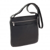 Сумка на длинном ремне, 29.5*28.5*3см, натуральная кожа, черный (TS-140-138)