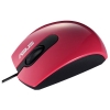 Мышь проводная оптическая,  ASUS, USB – красная, dpi 1000 , (90-XB1C00MU00800) (A-UT210_RED)