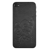 Наклейки Zagg для iPhone 4/4S LEATHERskin черный embossed (LSBLKFLZL73)