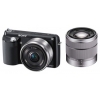 PhotoCamera Sony Alpha NEX-F3D Kit black 16.2Mpix 18-55 / 16/2.8 3" 1080i SDHC MS Pro Duo turLCD rotLCD TouLCD Ком-т с объективамиNP-FW50  (NEXF3DB.CEE2)