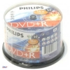 DVD+R Philips     4.7Gb, 16x, 50шт., Bulk, записываемый DVD диск (DVD+R50Bulk/PH16)