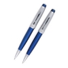 Набор Cross Bailey: шариковая ручка и механический карандаш 0.7 мм, цвет: Chrome/ Blue (AT0451B-4)