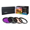 Набор фильтров Polaroid UV+CPL+FLD+WARMING 58мм (PL4FIL58)