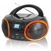 Аудиомагнитола BBK BX100U черный/оранжевый 4Вт/CD/CDRW/MP3/FM(an)/USB ((CDS) CD-МАГНИТОЛА BX100U Ч/О)
