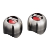 Колонки активные, для мобильного телефона, 3.5 Jack, встроенные аккумуляторы, USB кабель в комплекте, серебристый/красный, Hama     [OhM] (H-115927)