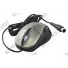 Kreolz Optical Mouse <MS06> Silver&Black (RTL) PS/2 3btn+Roll, уменьшенная