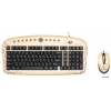 Клавиатура+мышь  A4Tech GKSE 2728N  (nature)