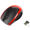 Мышь Genius DX-7100, беспроводная оптическая BlueEye, 1200 dpi, mini-ресивер, 5 кнопок, black-red, Hanger
