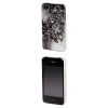 Футляр Mechanic для Apple iPhone 4/4S, конструктивный доступ ко всем кнопкам, пластик, 3D рисунок, серый, Hama     [ObG] (H-108505)