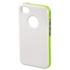 Футляр Hybrid для  Apple iPhone 4/4S, белый/неоновый желтый, Hama     [ObG] (H-118729)