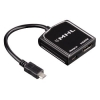 Адаптер MHL для мобильного телефона, micro USB (m)-HDMI (f)-micro USB (f), 0.2 м, 1080p, Hama     [ObG] (H-115925)