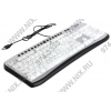Клавиатура MAYS <LKF-110U> Silver <USB> 104КЛ + 17КЛ М/Мед, подсветка клавиш