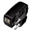 Зарядное устройство USB,  100-240В, для одновременной зарядки двух планшетных компьютеров, черный, Hama     [ObC] (H-108388)