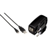 Зарядное устройство USB, 5В/2.1A, для Archos 101 G9/Kindle Fire/Apple iPad/iPhone/iPod, 0.75 см, черный, Hama     [ObC] (H-108386)