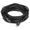 Кабель AOpen  HDMI 19M/M+2 фильтра 1.4V+3D/Ethernet  <ACG511D-10M> 10m, позолоченные контакты