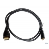 Кабель AOpen  HDMI to MicroHDMI(Type D) 19M/M 1.4V+3D/Ethernet  <ACG588-1M> 24K Gold plated, 4kx2k res.