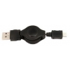 Универсальный кабель USB 2.0 3 в 1 microUSB/miniUSB/Apple iPhone/iPod/iPad с автосмоткой 0.8м Deppa (72109)