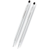 Набор CROSS Century Classic, шариковая ручка и механический карандаш 0.7 мм, цвет: Lustrous Chrome (350107)